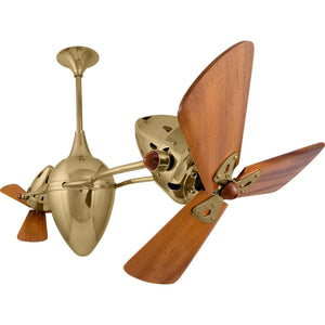 Ar Ruthiane Dual Rotational Ceiling Fan - Wood Blades - Image 8