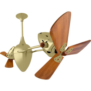 Ar Ruthiane Dual Rotational Ceiling Fan - Wood Blades - Image 3