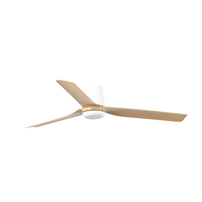 Punt Tub Ceiling Fan - White / Maple Blades / Without Light