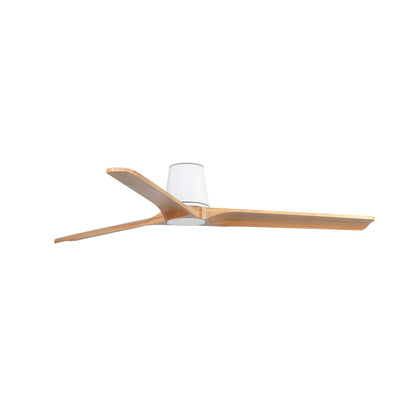 Heywood Tub Ceiling Fan - White Body with Pine Blades / Without Light
