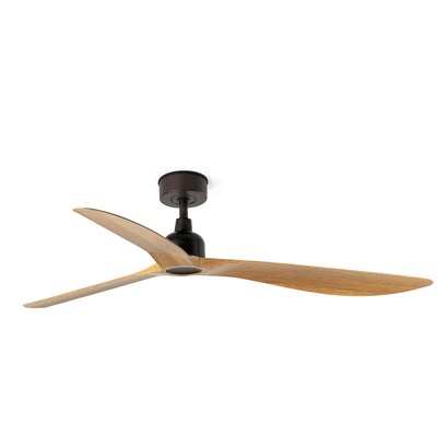 Outwood Ceiling Fan - Brown / Light Oak Blades / Without Light
