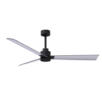 Alessandra 3 Blade Ceiling Fan - No Light - 56" / Matte Black / Brushed Nickel
