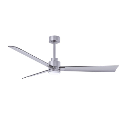 Alessandra 3 Blade Ceiling Fan With Light - 56" / Brushed Nickel / Brushed Nickel