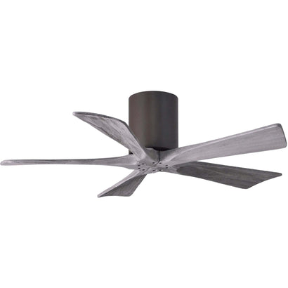 Irene 5 Blade Hugger Ceiling fan - 42" / Textured Bronze / Barnwood Tone