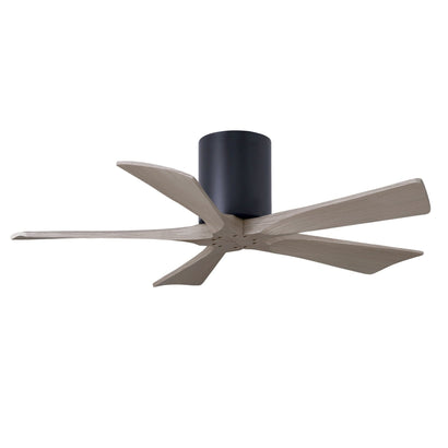 Irene 5 Blade Hugger Ceiling fan - 42" / Matte Black / Gray Ash