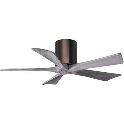 Irene 5 Blade Hugger Ceiling fan - 42" / Brushed Bronze / Barnwood Tone