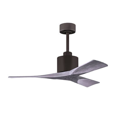 Nan 6-Speed Ceiling Fan in Wood Blades - 42" / Textured Bronze / Barnwood Tone