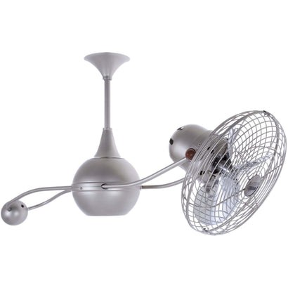 Brisa Rotational Ceiling Fan - Metal Blades - 39" / Brushed Nickel