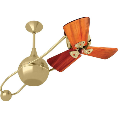Brisa Rotational Ceiling Fan - Wood Blades - 40" / Brushed Brass