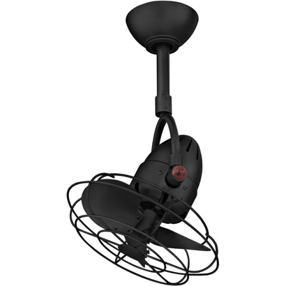 Diane Ceiling Fan - Matte Black / Metal (Color same as Fan Body)