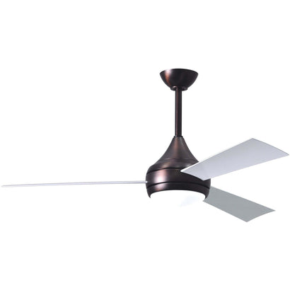 Donaire Ceiling Fan - Brushed Bronze / Gloss White