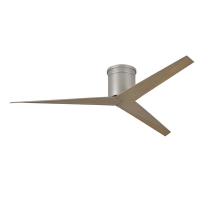 Eliza Flushmount Fan - Brushed Nickel / Gray Ash Tone