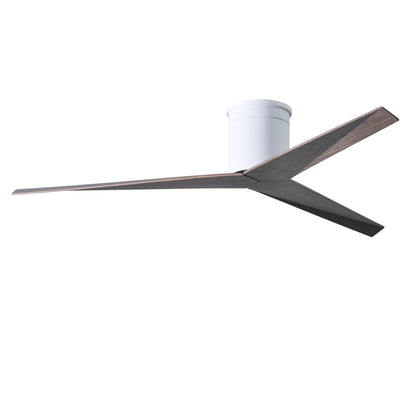 Eliza Flushmount Fan - Gloss White / Old Oak Tone