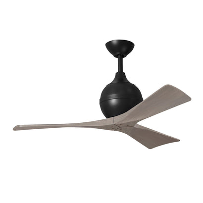 Irene 3 Blade Ceiling Fan - 42" / Matte Black / Gray Ash