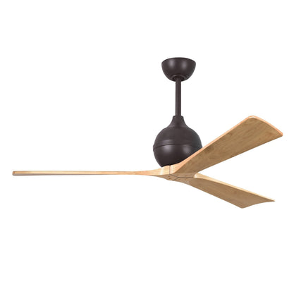 Irene 3 Blade Ceiling Fan - 60" / Textured Bronze / Light Maple
