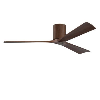 Irene 3 Blade Hugger Ceiling Fan / No Light - 60" / Walnut / Walnut Tone