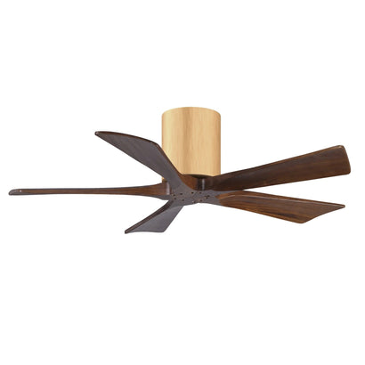 Irene 5 Blade Hugger Ceiling fan - 42" / Light Maple / Walnut Tone