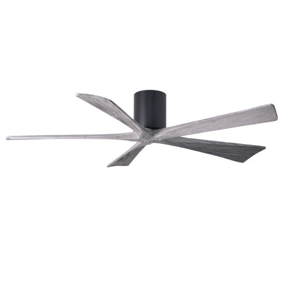 Irene 5 Blade Hugger Ceiling fan - 60" / Matte Black / Barnwood Tone