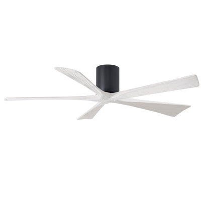 Irene 5 Blade Hugger Ceiling fan - 60" / Matte Black / Matte White