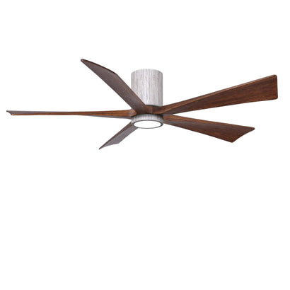 Irene 5 Blade Hugger Ceiling fan with Light Kit - 60" / Barnwood / Walnut Tone
