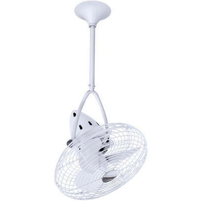 Jarold Direcional Ceiling Fan - Metal Blades - Gloss White