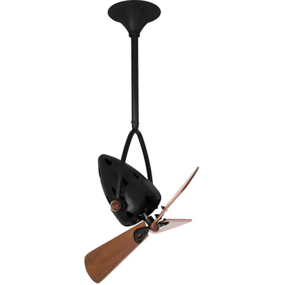 Jarold Direcional Ceiling Fan - Wood Blades - Matte Black