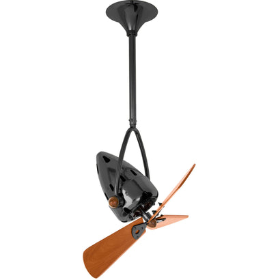 Jarold Direcional Ceiling Fan - Wood Blades - Black Nickel