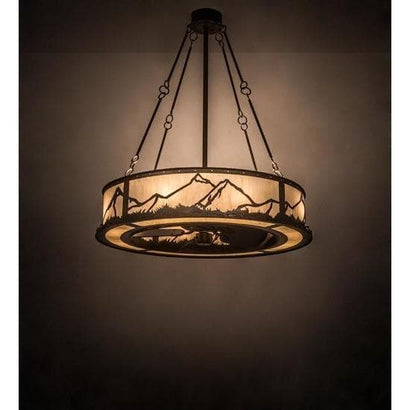Meyda Tiffany 44" Wide Mountain Range Chandel-Air Ceiling Fan - 190518