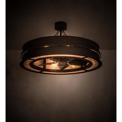 Meyda Tiffany 44"W Golden Forge Chandel-Air Ceiling Fan - 195174