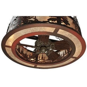 Meyda Tiffany 44"W Tall Pines Chandel-Air Ceiling Fan - 108302