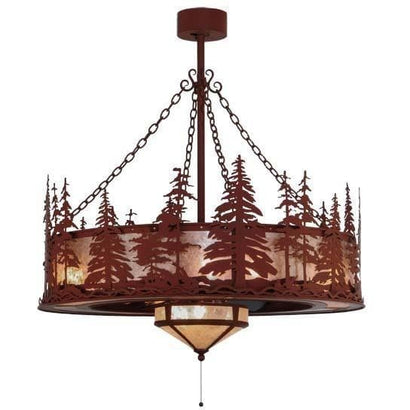 Meyda Tiffany 44"W Tall Pines Chandel-Air Ceiling Fan - 144121