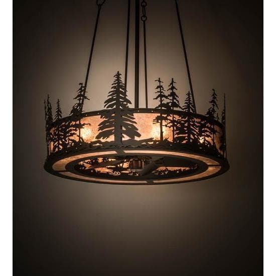 Meyda Tiffany 44"W Tall Pines Chandel-Air Ceiling Fan - 178020 - Image 1