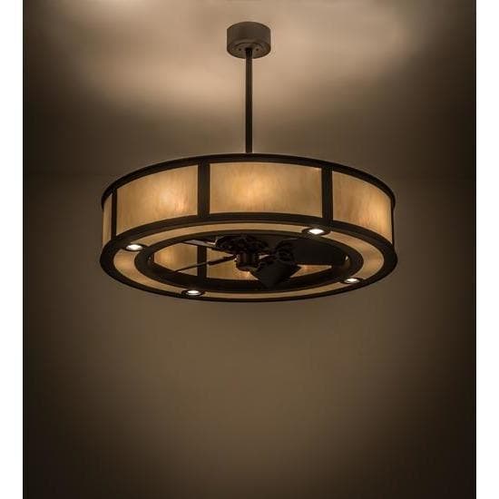 Meyda Tiffany 45"W Smythe Craftsman Chandel-Air Ceiling Fan - 174959 - Image 1
