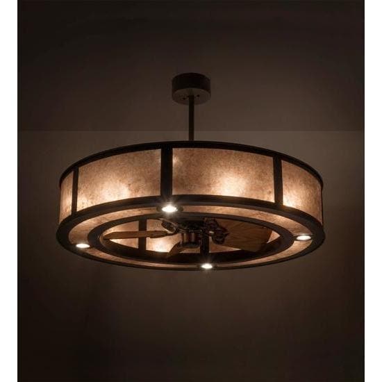 Meyda Tiffany 45"W Smythe Craftsman Chandel-Air Ceiling Fan - 177662 - Image 1