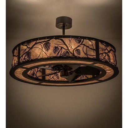 Meyda Tiffany 45"W Whispering Pines Chandel-Air Ceiling Fan - 170922