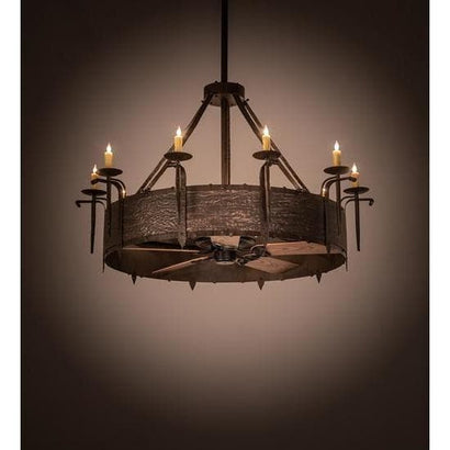 Meyda Tiffany 56" Wide Costello 10 Light Chandel-Air Ceiling Fan - 199196