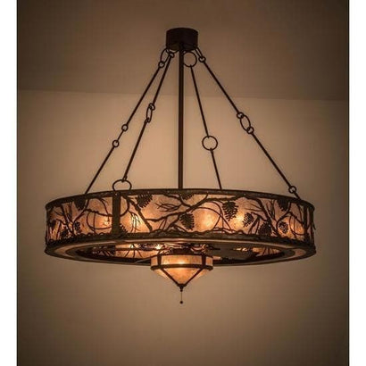 Meyda Tiffany 56"W Whispering Pines Chandel-Air Ceiling Fan - 169287