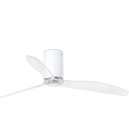 Mini Tube Fan - Matt White / No Light Kit