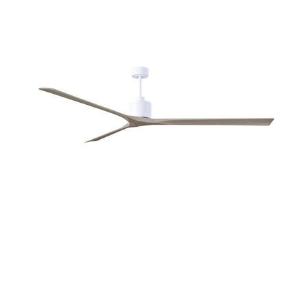 Nan XL 6-Speed Ceiling Fan in Wood Blades - 90" / Matte White / Gray Ash
