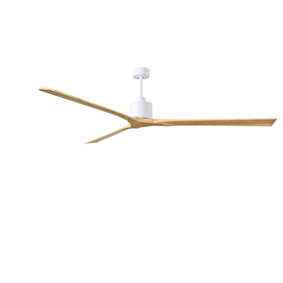 Nan XL 6-Speed Ceiling Fan in Wood Blades - 90" / Matte White / Light Maple Tone