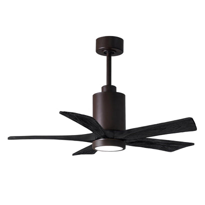 Patricia 5 Blade Ceiling Fan - 42" / Textured Bronze / Matte Black