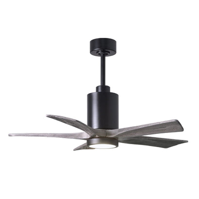Patricia 5 Blade Ceiling Fan - 42" / Matte Black / Barnwood Tone