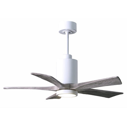 Patricia 5 Blade Ceiling Fan - 42" / Gloss White / Barnwood Tone