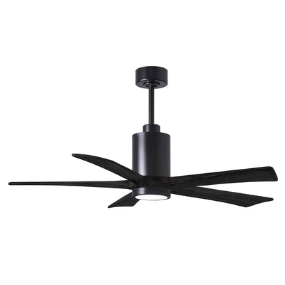 Patricia 5 Blade Ceiling Fan - 52" / Matte Black / Matte Black