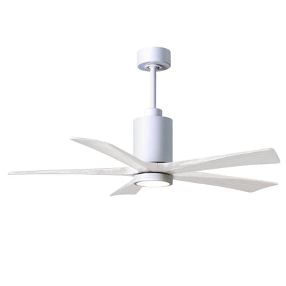 Patricia 5 Blade Ceiling Fan - 52" / Gloss White / Matte White