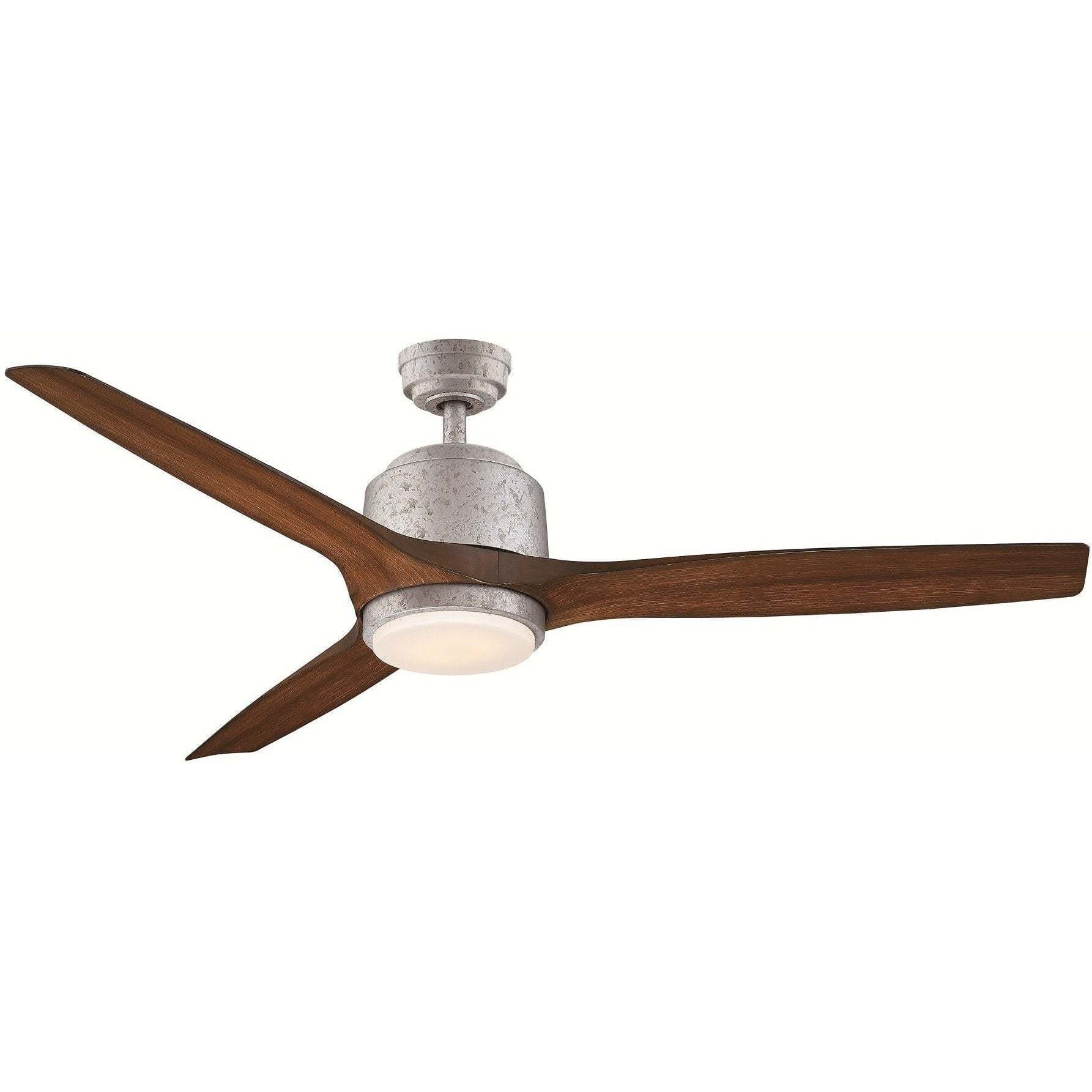 Sora Outdoor 56 Inch Matte Black and Gold Ceiling Fan - Image 1