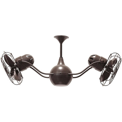 Vent Bettina Dual Ceiling Fan - Metal Blades - Bronzette