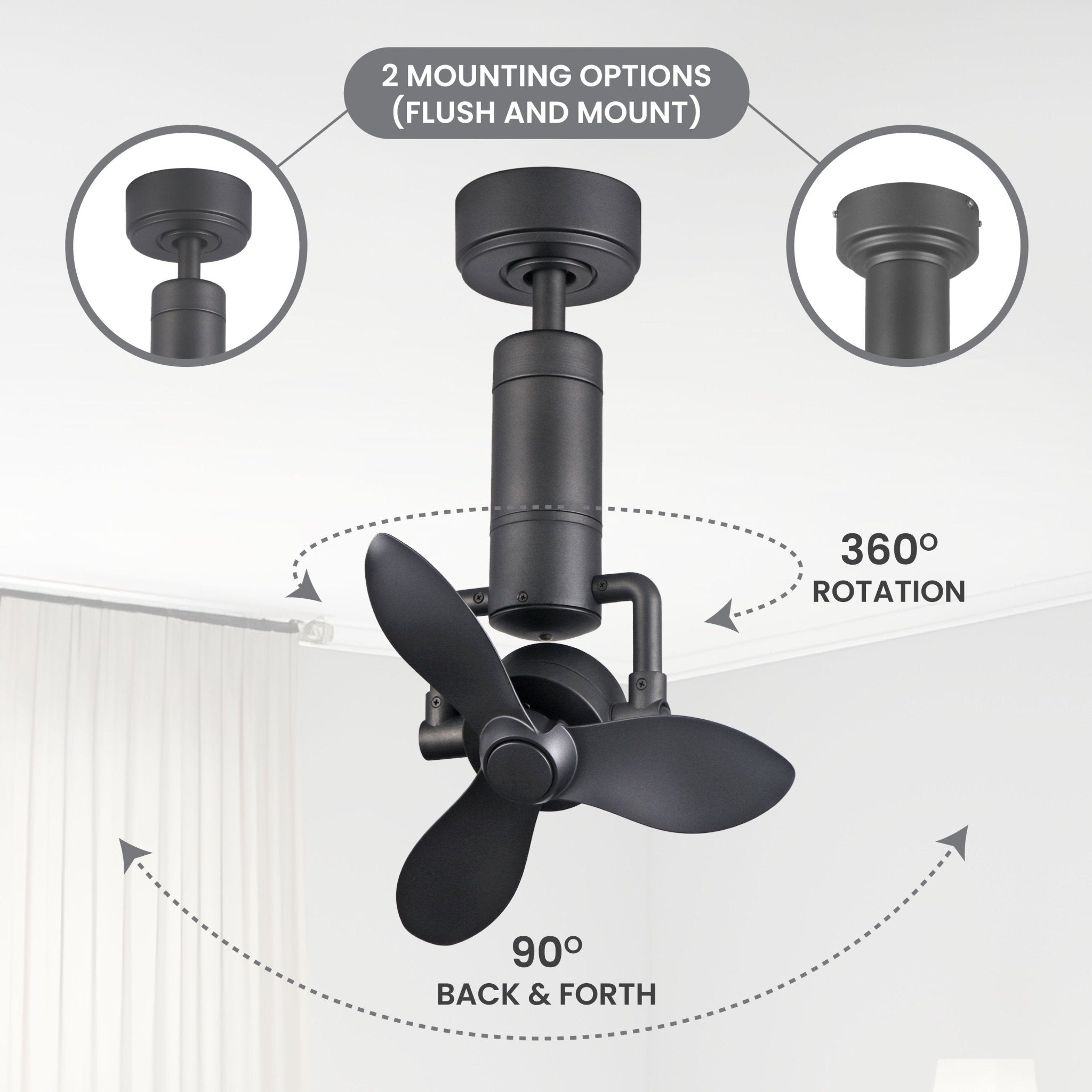 Versa Indoor/Outdoor Oscillating Ceiling Fan - Image 1
